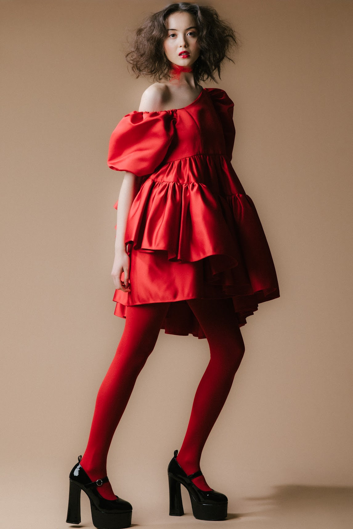 Godard Sculpture Ruffle Dress