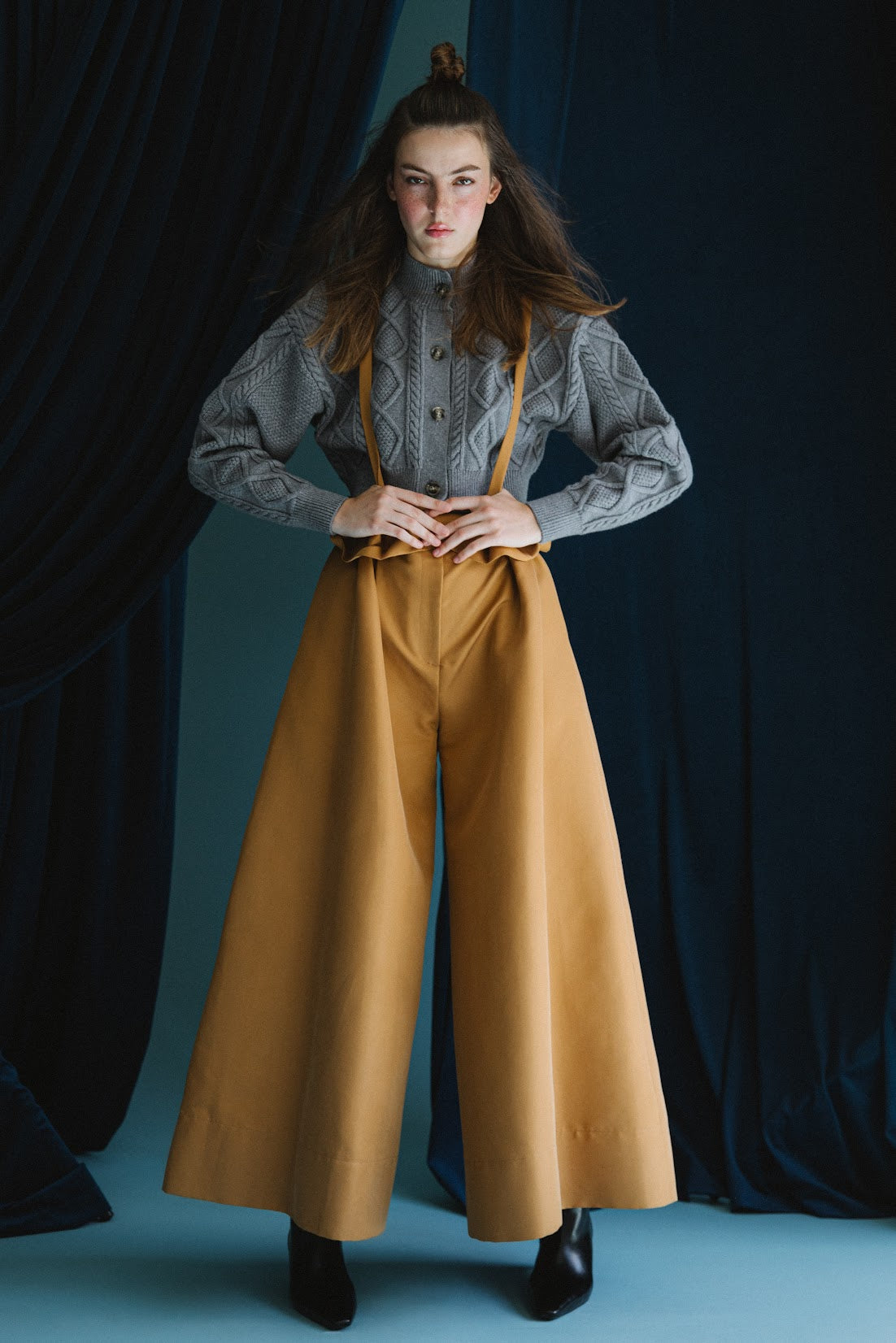 Paper Bag Wide Leg Trouser
