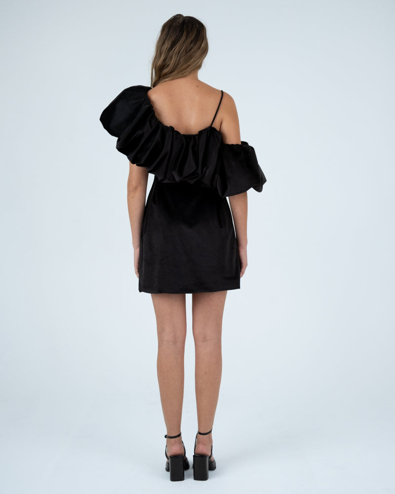 Off-The-Shoulder Dress in Black