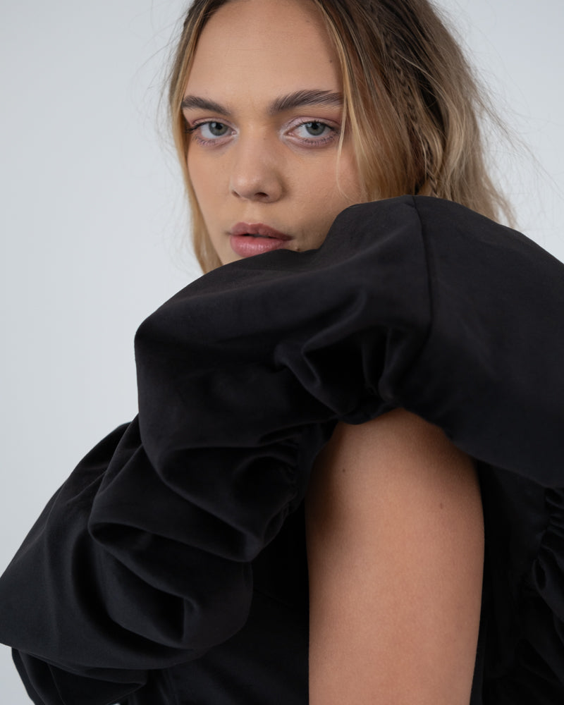 Off-The-Shoulder Dress in Black