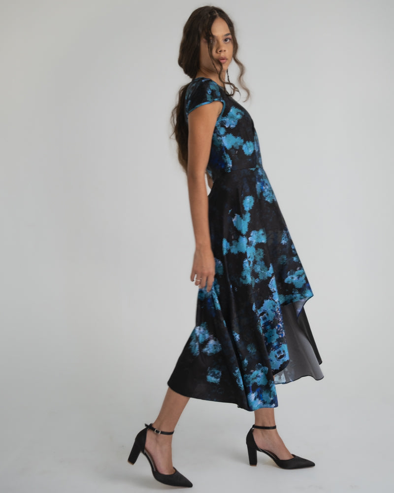 Aerial dress in Blurry Floral