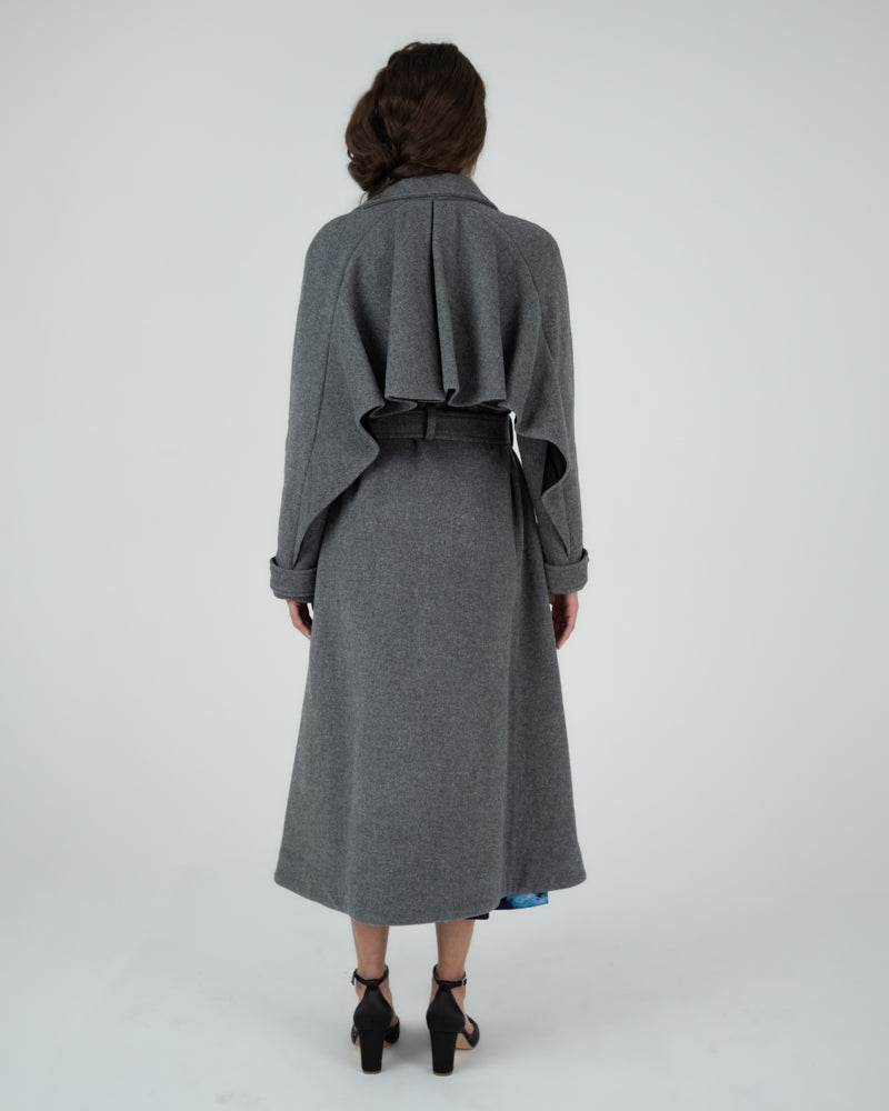 Forever Trench Coat in Grey