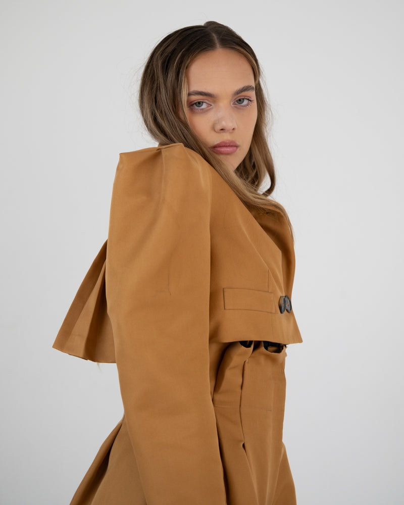 Double Breasted Jacked in Mustard