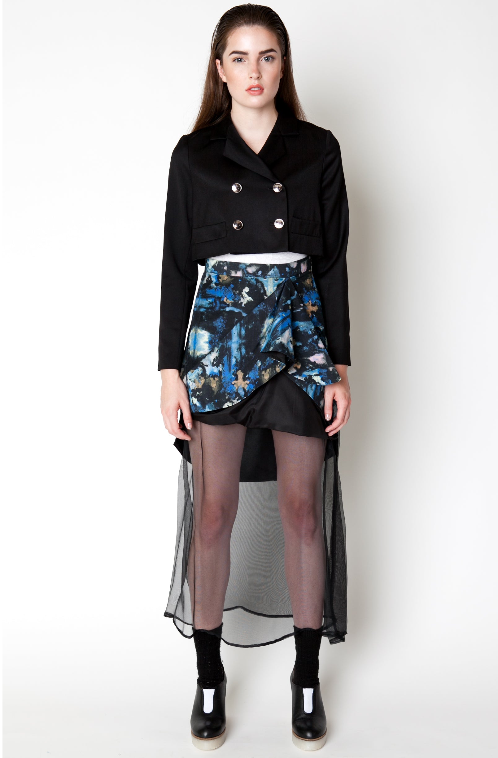 ENCHANTED MULTI PRINT ORIGAMI SKIRT