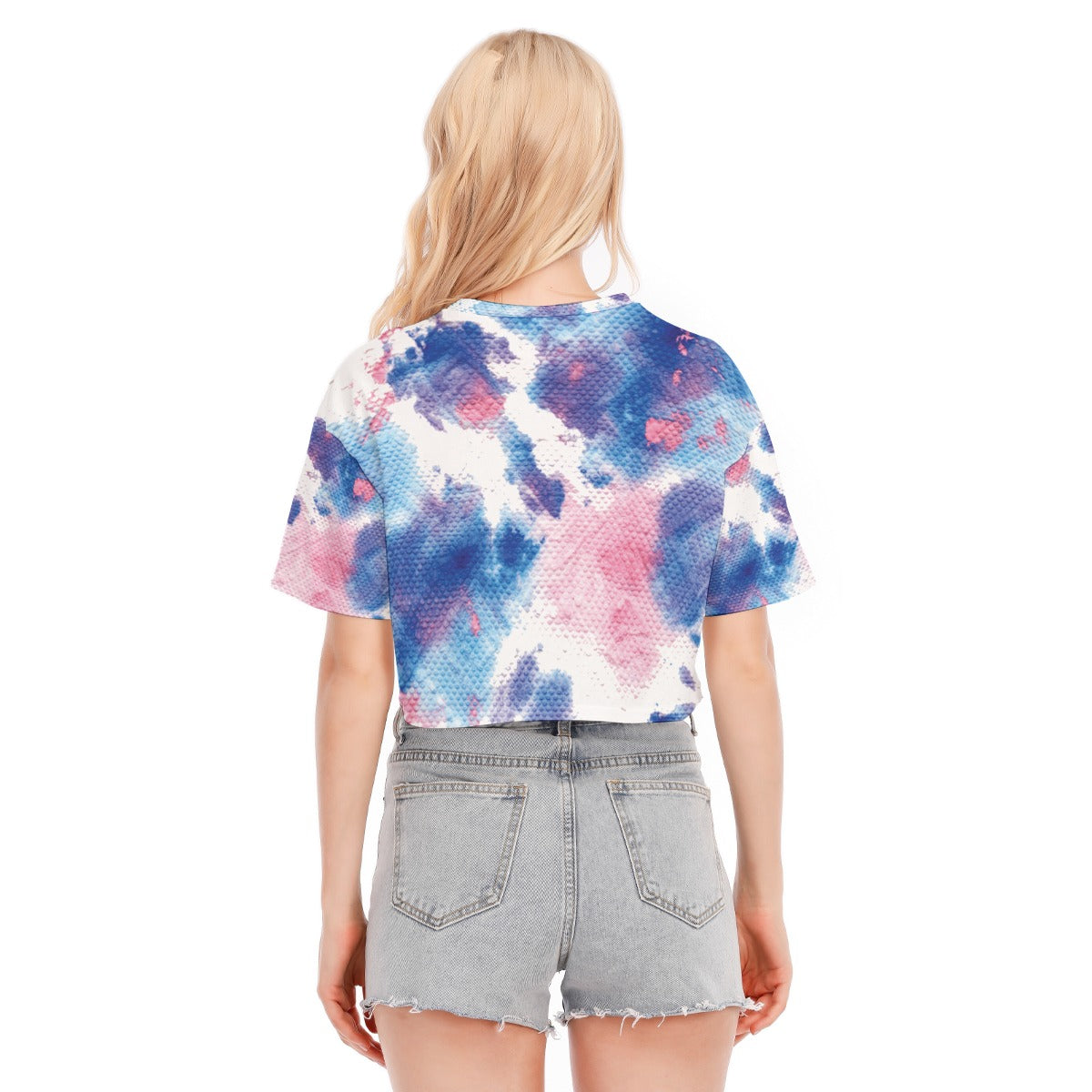 SPLATTER PAINTED CROP TEE