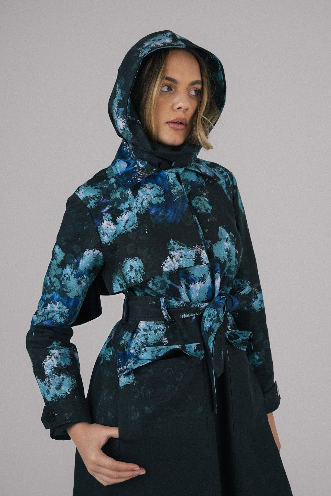 Ingrid Silk Painted Trench
