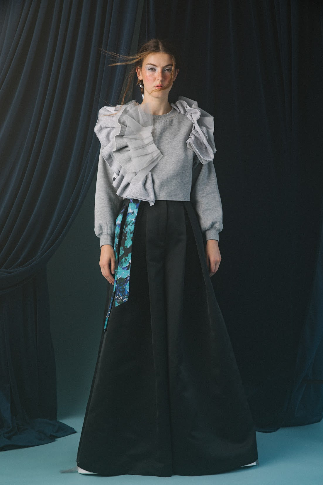 Eyre Satin Wide Legged Trouser