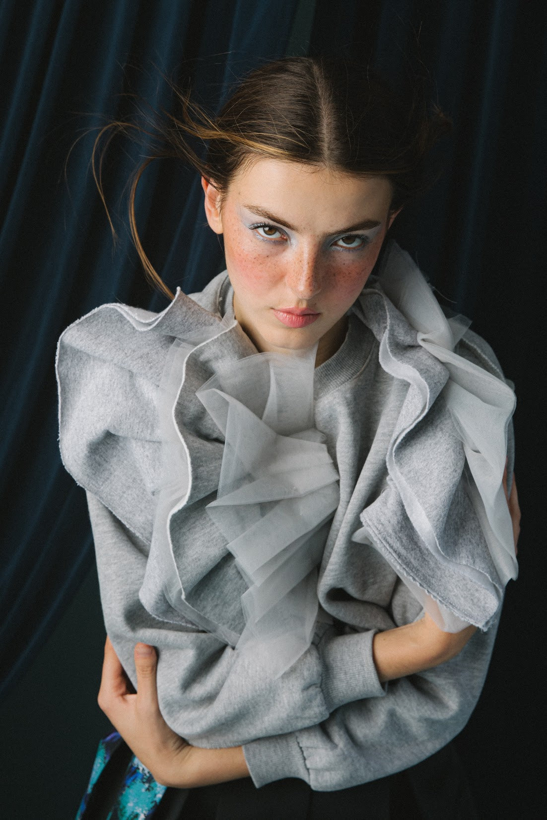 Laurent Tulle Sweatshirt