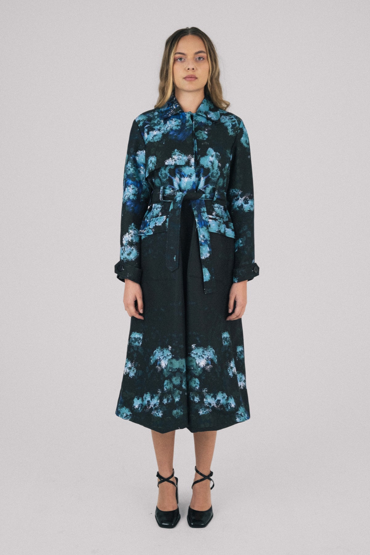 Ingrid Silk Painted Trench