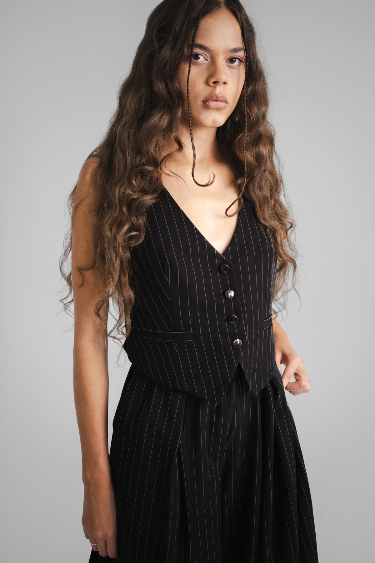 Varda Pinstripe Vest