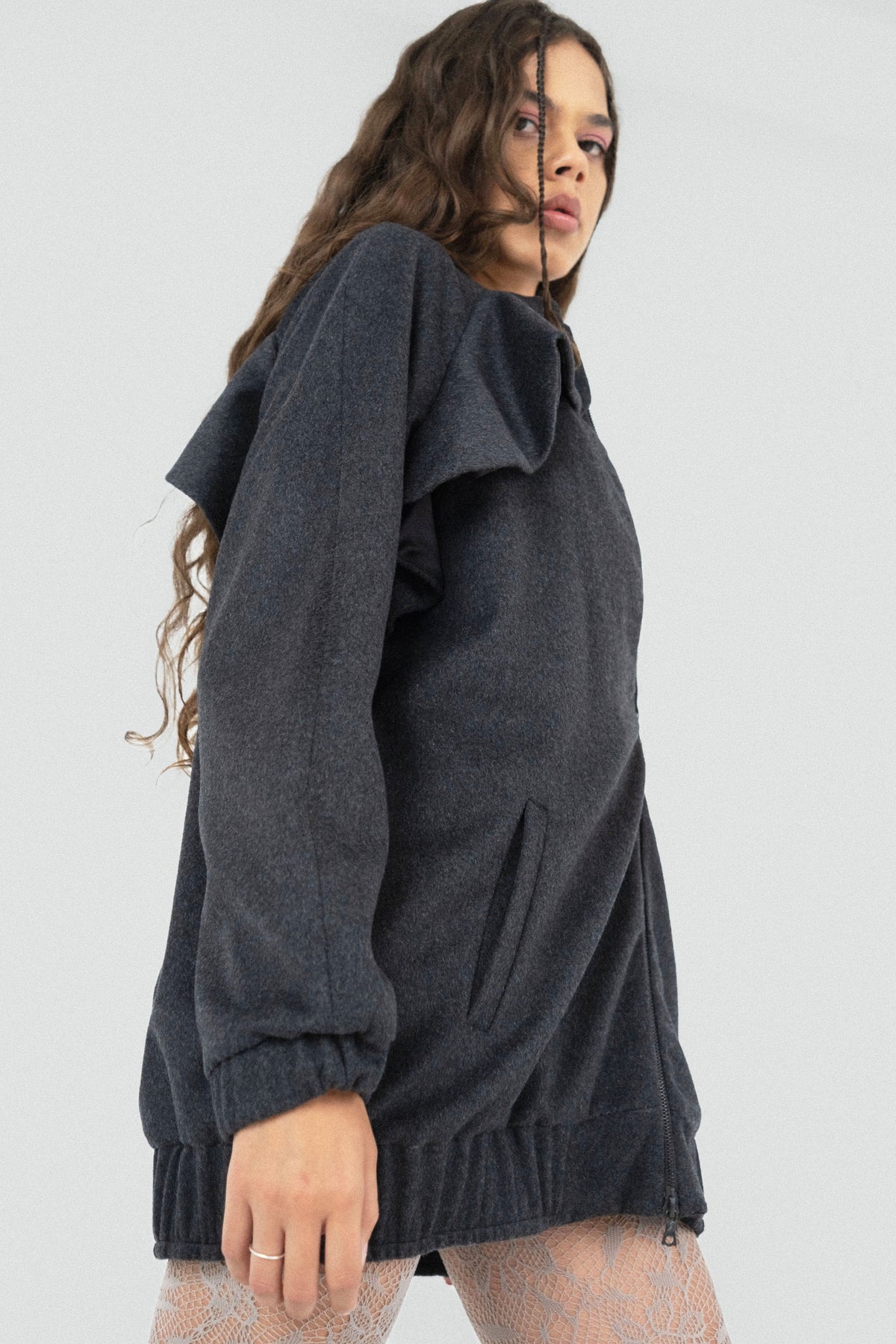 Alice Wool Bomber Mini Dress