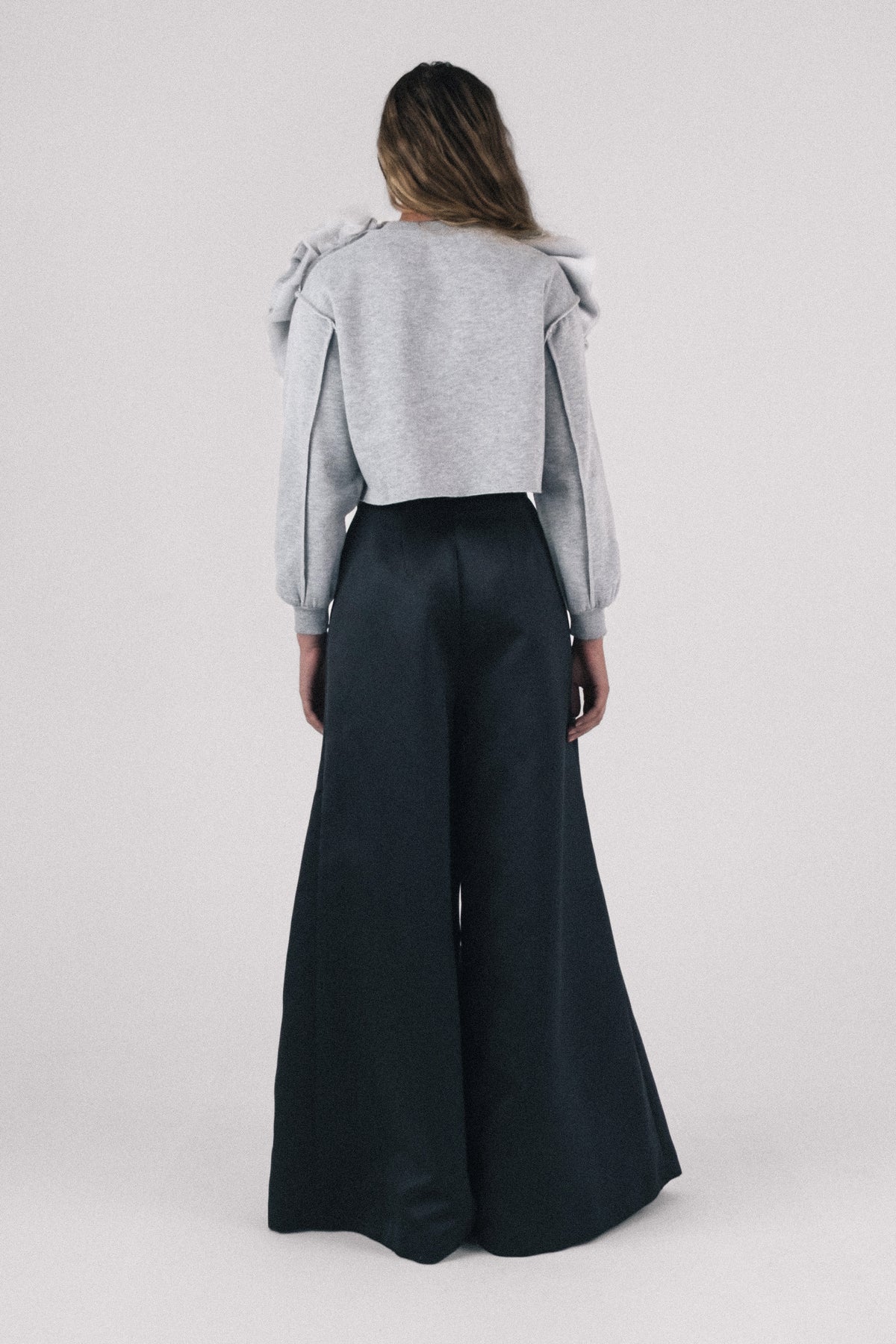 Eyre Satin Wide Legged Trouser