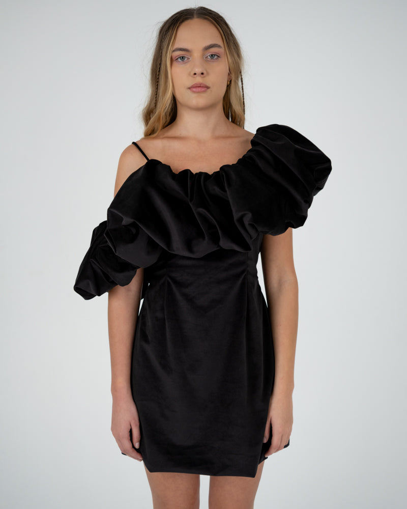 Off-The-Shoulder Dress in Black