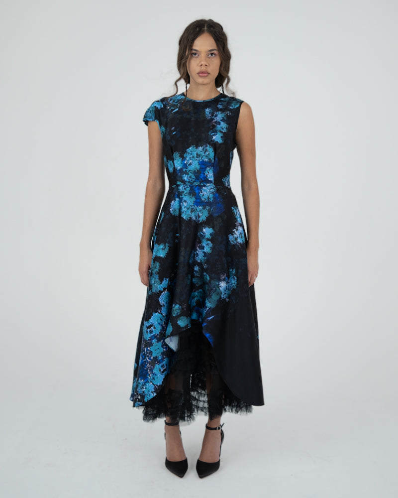 Aerial dress in Blurry Floral