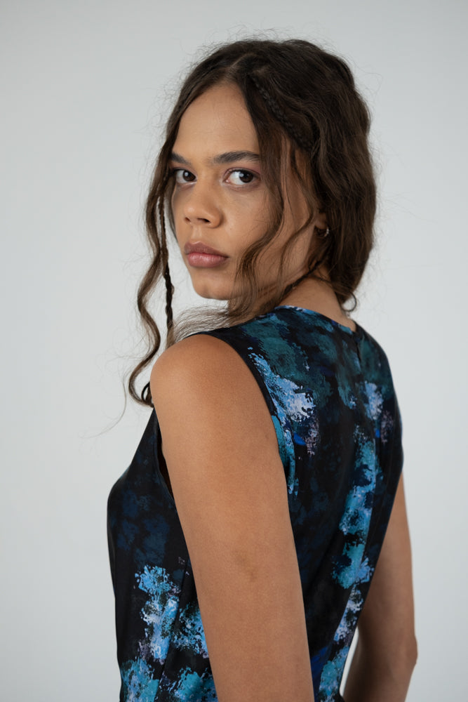 Aerial dress in Blurry Floral