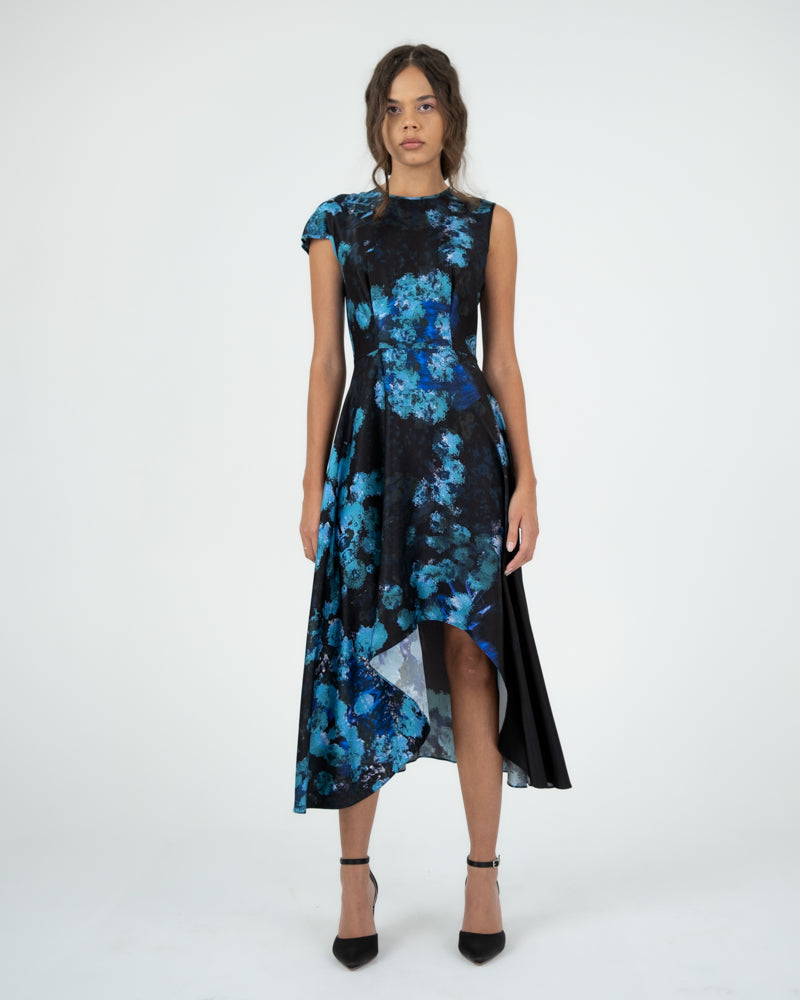 Aerial dress in Blurry Floral