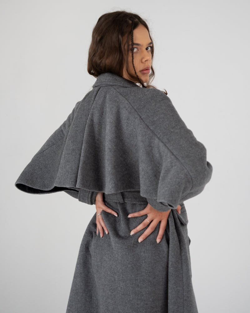 Forever Trench Coat in Grey