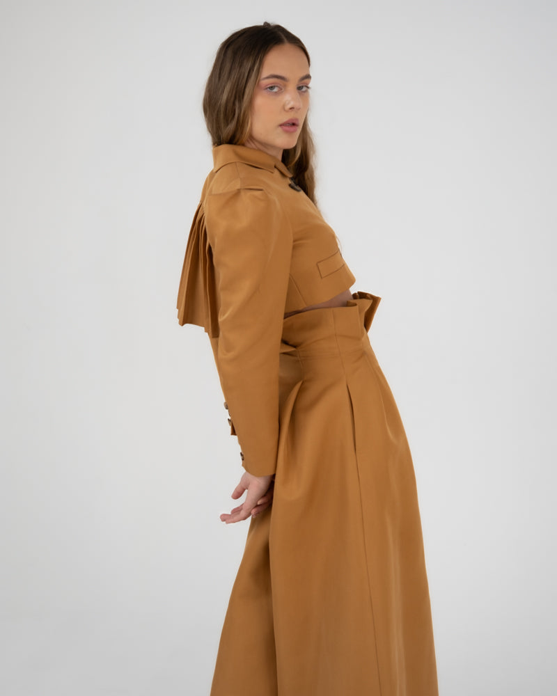 Double Breasted Jacked in Mustard