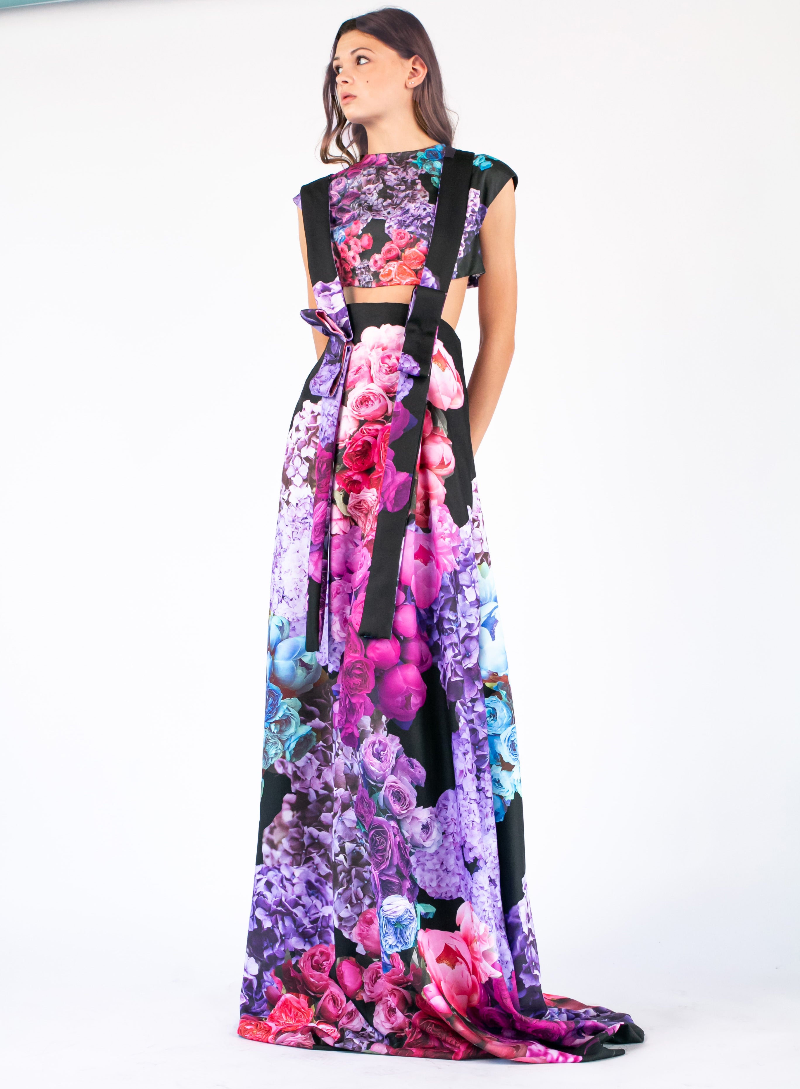 WILLOW FLORAL 2 PIECE GOWN